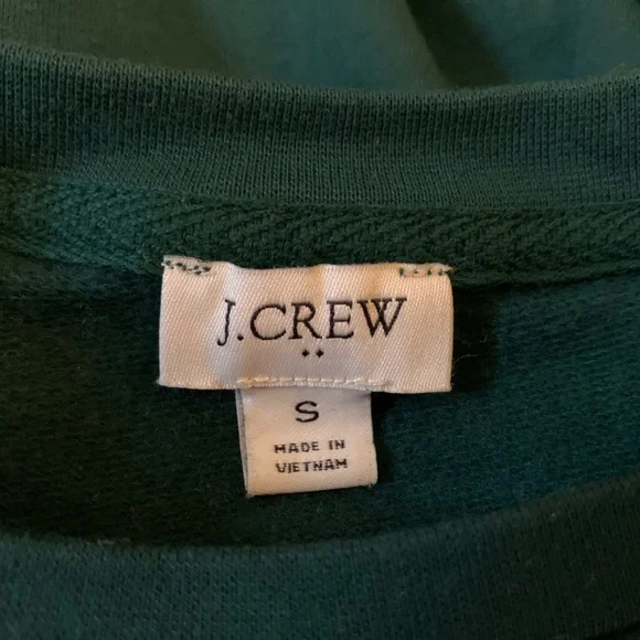 J. Crew Teal Ruffle-Shoulder Sweater - Picture 2 of 7